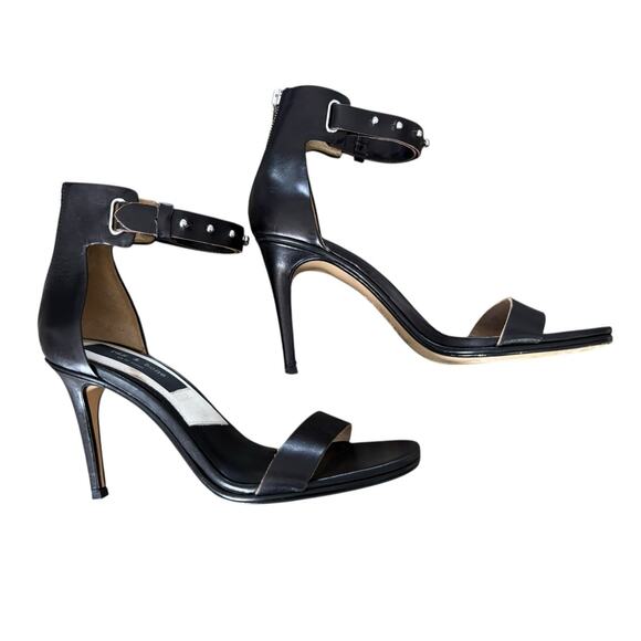 Rag & Bone Tamira II Heel Sandal Leather Studded Stiletto Size 9 Ankle Strap - Picture 6 of 12